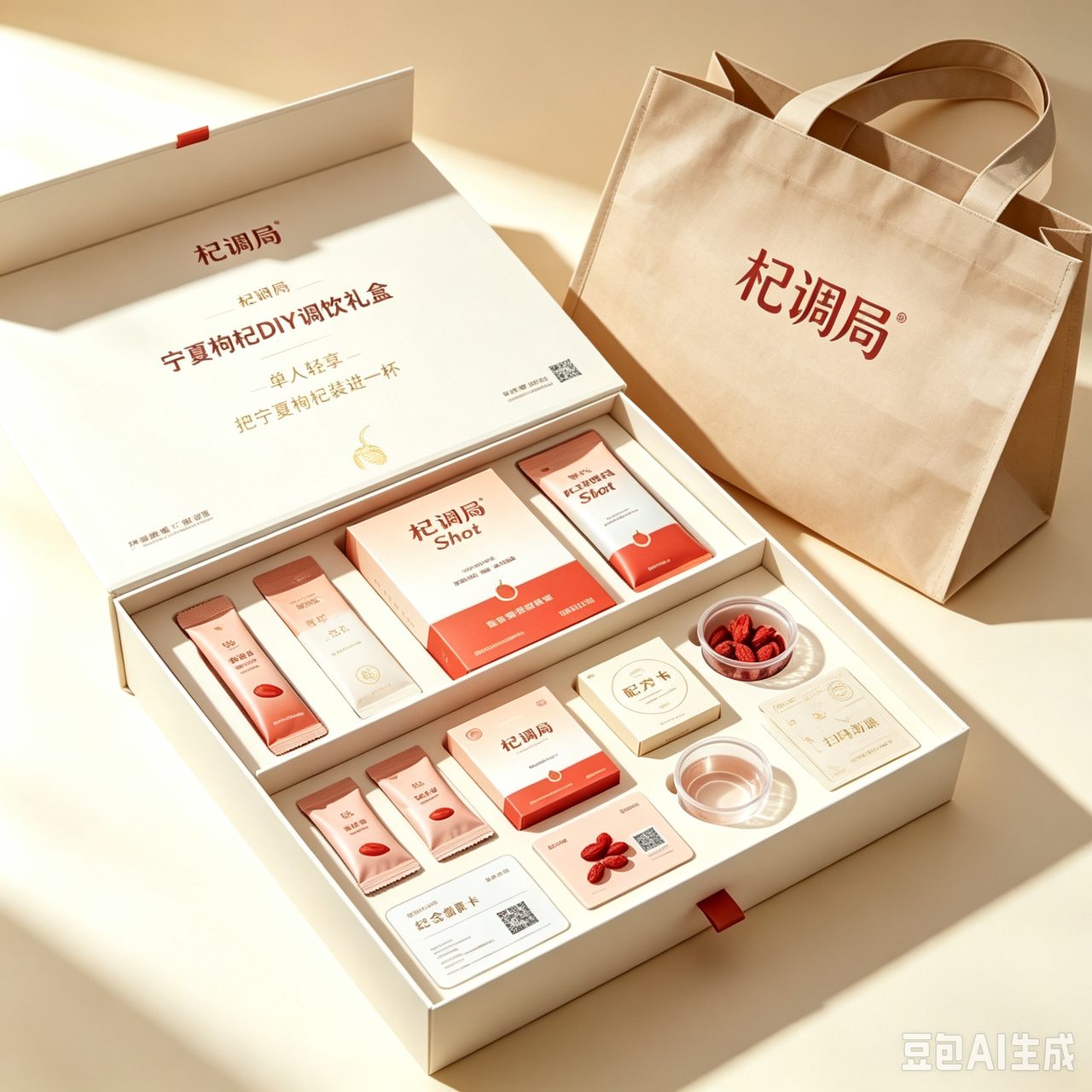 枸杞DIY饮品与AI包装定制